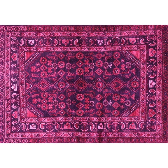 Ahgly Company Indoor Rectangle Persian Pink Traditional Area Rugs, 5' x 7'