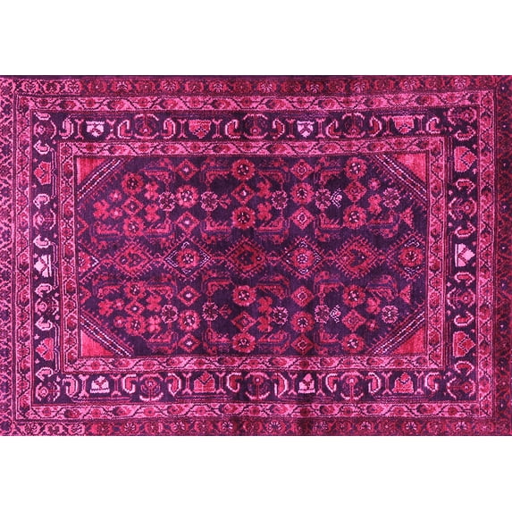 Ahgly Company Indoor Rectangle Persian Pink Traditional Area Rugs, 8' x 12'