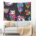 thumbnail image 3 of Xecao Cat Icecream Print Tapestry, Wall Hanging Room Funny Decor, Backdrop Room Decor for Bedroom Living Room dormitory, 3 of 8