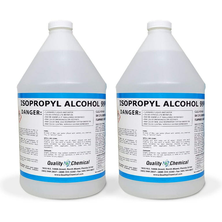 Isopropyl Alcohol Grade 99 Anhydrous (IPA) - 2 gallon case