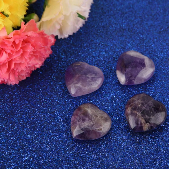 Piedras preciosas de cuarzo Piedra de curación con cristal natural Amor Fluorita en forma de corazón Piedra preciosa Decoración para el hogar DIY Fabricación de joyas Amonsee NO