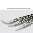 thumbnail image 4 of Becaristey Anti-Static Stainless Steel Tweezers Matte Surface And Smart Device Repairing Reverse Acid Tweezers Type 3, 4 of 6