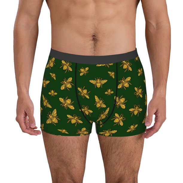 Balery Hohey Bee Calzoncillos bóxer para hombre, ropa interior de algodón suave y transpirable con cinturilla de nailon-XX-Large
