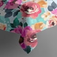 thumbnail image 5 of Pioneer Flower Floral Print Pattern Square Tablecloth,Waterproof Square Table Cover,Wipeable Spillproof Washable Table Cover for Home Kitchen Party Decor 60"x60"(152x152cm), 5 of 6