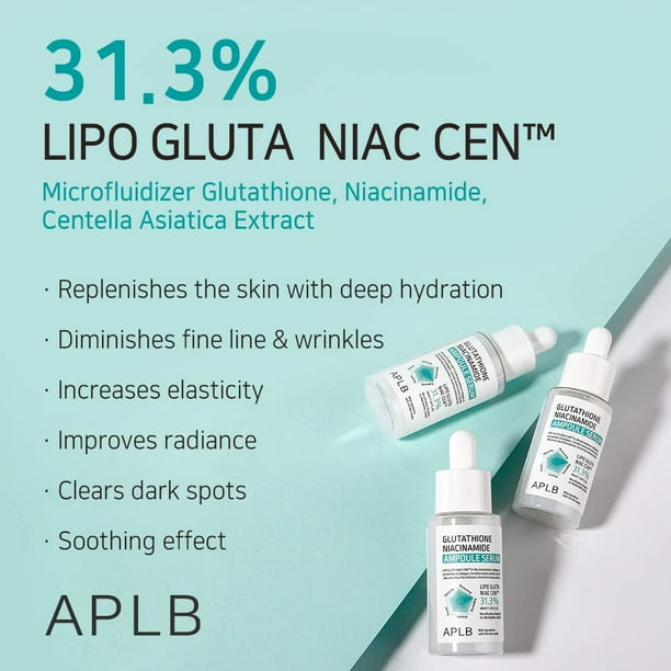 APLB Glutathione Niacinamide Ampoule Serum - 1.35 oz
