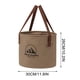 thumbnail image 2 of Cubo de Agua para Viajes Al Aire Libre, Portátil, Gran Capacidad, Plegable, Ideal para Senderismo, Camping y Viajes En Coche, Multifuncional, 20 L, Pvc., 2 of 7