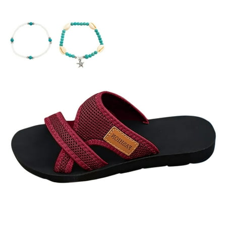 

Xboschi Womens House Slippers Women s Summer Fashion Cloth Flip Flops Outdoor Casual Comfortable Beach Slippers