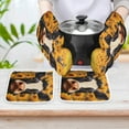 thumbnail image 6 of Farm Cows Oven Mitt And Pot Holder Set Oven Glove for Kitchen Baking Cooking Grilling, 6 of 6