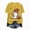 Yellow, variant on TOWED22 Women Fall Halloween Shirt Novelty Spooky Coffee Print Graphic Tees Pumpkin Thanksgiving Tops(White,L)