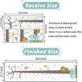 thumbnail image 3 of Height Measurement Growth Chart Wall Stickers, Cartoon Animals Monkey Elephant Height Measure Decals, Moon Hanging Ruler Decor, Removable Height Tree DIY Art Murals for Kids Bedroom Baby Nursery, 3 of 5