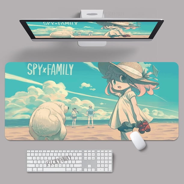 Spy X Family-alfombrillas de ratón para Gaming, alfombrilla de escritorio XXL de 90x40cm para ordenador LIUWENJING unisex