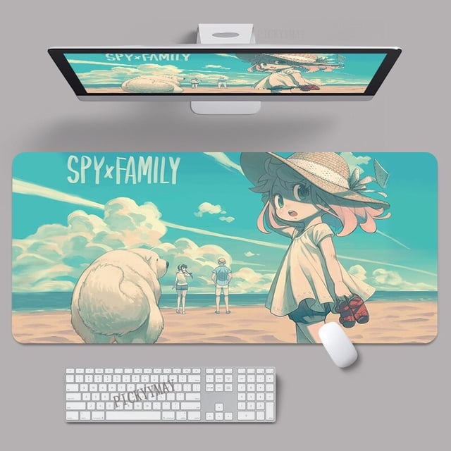Alfombrillas de ratón Spy X Family Gaming, alfombrilla de goma grande para Gamer, diseño de escritorio para regalo, 400x900 qiuyongming unisex