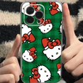 thumbnail image 1 of Merry Christmas Hello Kitty For iPhone 11 Pro Max 12 13 Pro Mini X XR XS Max 6 6S 7 8 Plus Se2 Clear Phone Case Cover, 1 of 6