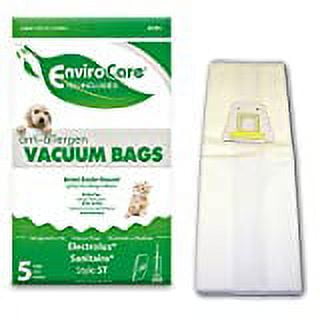 5 EnviroCare Replacement Anti-Allergen Vacuum Bags for Sanitaire Eureka Style ST Uprights 5 Pack, White Vacuum Cleaner Bags