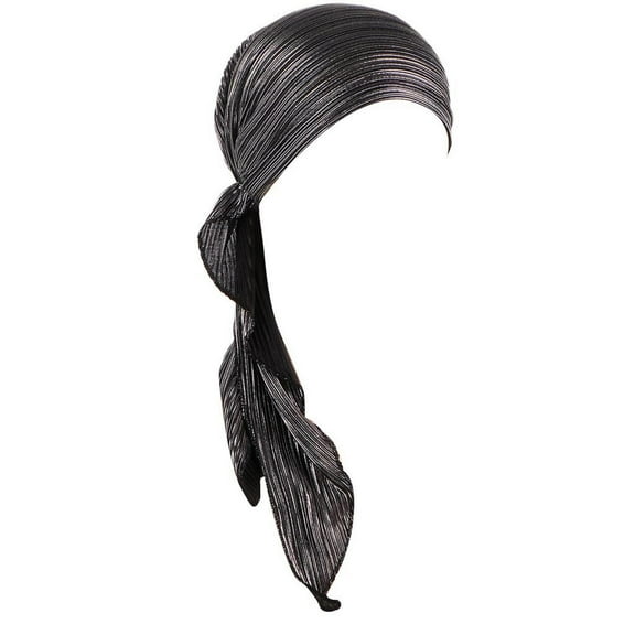 iHPH7 Chemo Headwear for Women Hijab Scarf for Women Head Wraps for Women Turbans for Women Head Wraps for Cancer Patients Women, Black One Size