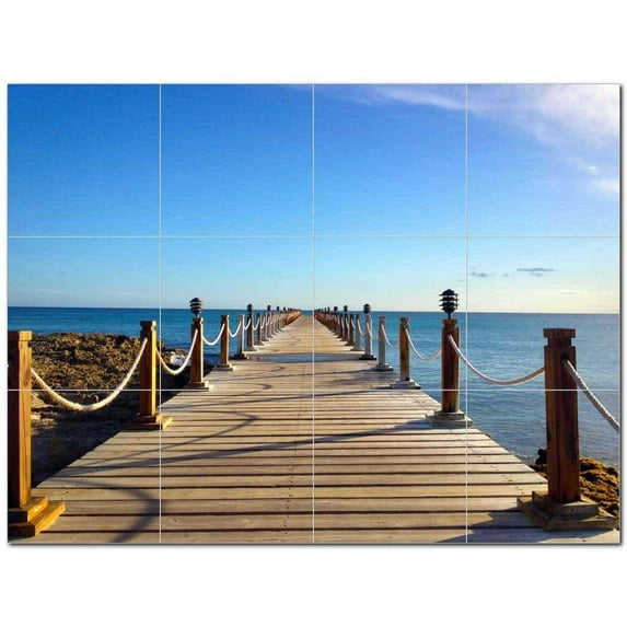 Bridge Ceramic Tile Mural Kitchen Backsplash Bathroom Shower 400277-L43