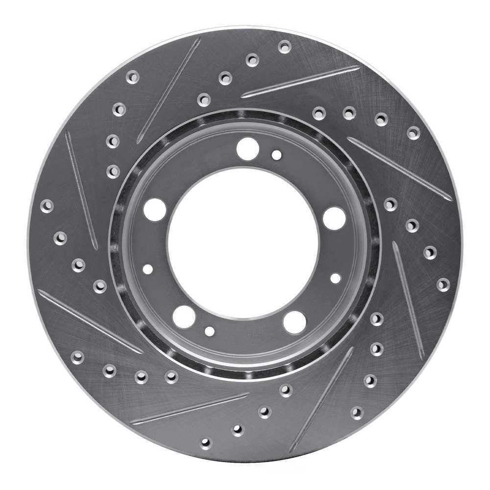 Dynamic Friction Company 631-02022R DFC Brake Rotor - Drilled And Slotted - Silver