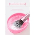 thumbnail image 2 of Makeup Brush Cleaning Bowl Silicone Brush Washing Cup Cleaning Storage Box Powder Puff Holder Drying Rack Organizer for Cosmetic Tools Home Beauty Desk Countertop, 2 of 5