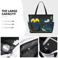 thumbnail image 3 of Honeii Farm Dog Duck Moonlight for Tote Bag with Adjustable Strap,Beach Bag, Waterproof Sandproof Beach Tote Bag, Large Capacity Foldable Beach Bags, 3 of 7