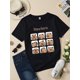 thumbnail image 1 of For Ages 12 and Under Cotton Graphic T-Shirt - Capybara Crew Neck Casual Summer Tee with Slight Stretch, 1 of 6