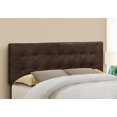 thumbnail image 3 of Monarch Specialties Bed, Headboard Only, Queen Size, Bedroom, Upholstered, Pu Leather Look, Brown, Transitional, 3 of 4