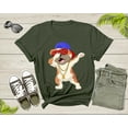 thumbnail image 6 of Cool Dabbing Dancing Dog Wearing Sunglasses Hat Necklace T-Shirt Dabbing Puppy Shirt for Men Women Kids Boys Girls Teens Graphic Gift Tshirt, 6 of 8