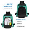 thumbnail image 6 of FORMRS Women's Travel Backpack Purse Anti-Theft Hidden Pockets Casual Shoulder Bag, Green Cat, 6 of 7