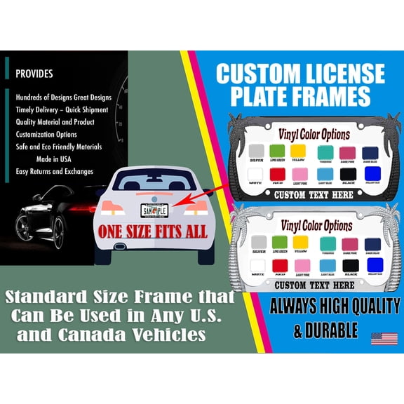 My Other Ride is a Chocobo Palm Tree Style Metal License Plate Frame Personalized/Car Accessories Car Tag Holder Cover (Custom Frame)