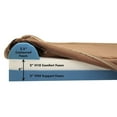 thumbnail image 4 of Barker Jr. - 4" Pillow Top Orthopedic Dog Bed with Headrest, 4 of 9