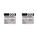 thumbnail image 3 of Methold 1pc Director de Escena de la película Clapperboard TV Video Clapper Board Film Photographic Prop Decoraciones colgantes Suministros blanco 2piezas, 3 of 5