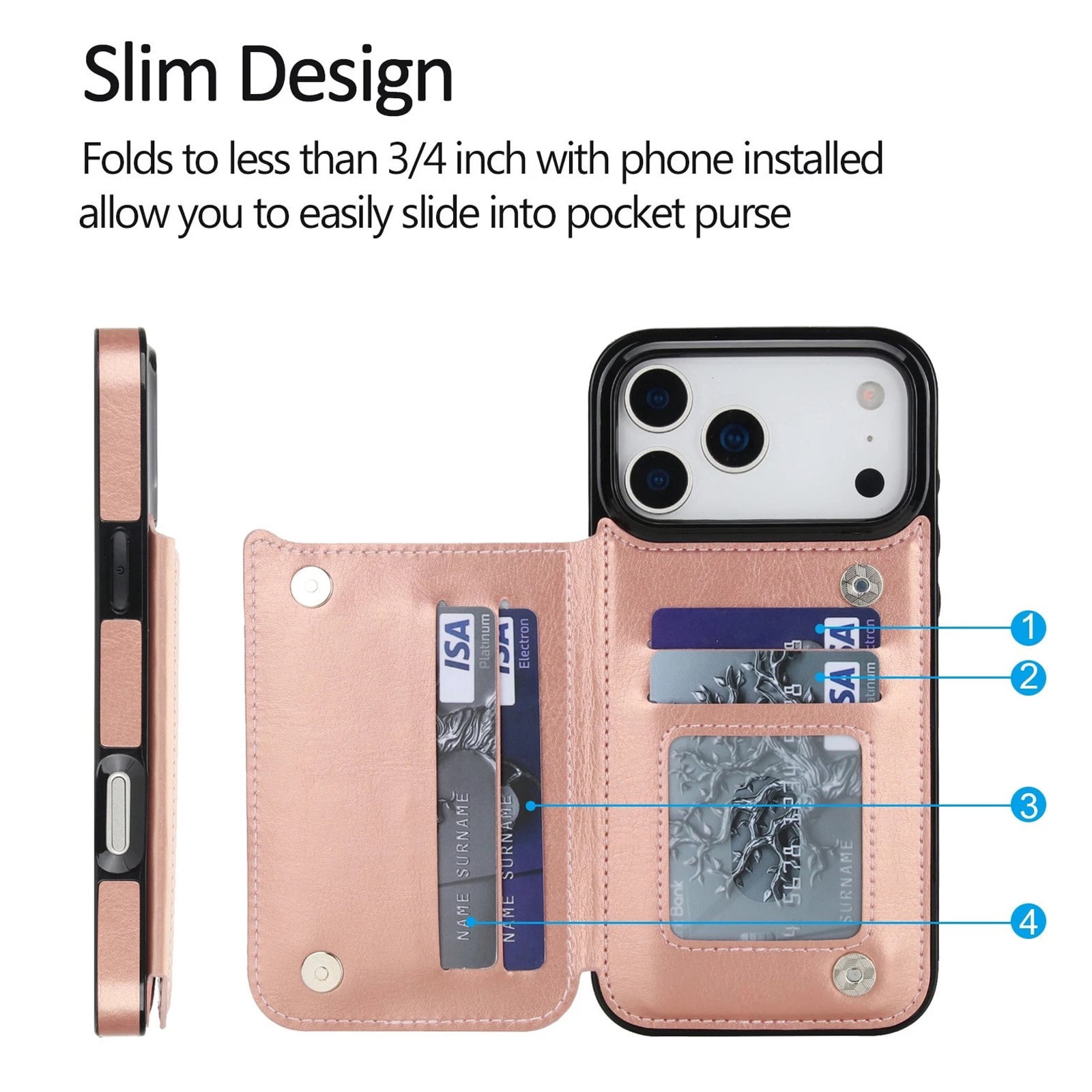 Strong WTCKW02 Case for iPhone 17 Pro - Rose Gold