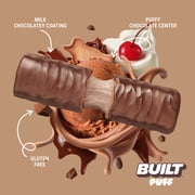 BUILT Bar Puff Protein Snack Bars, 17g Protein, Chocolate Milkshake, Gluten Free - 12 Pack