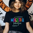 thumbnail image 3 of Maestra Fabulosa T-Shirt, Spanish Grammar Design for Teachers, Colorful Educator Tee, Natural, Size S, 3 of 6