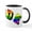 White/Black Inside, variant on CafePress - Gay Pride - 11 oz Ceramic Mug - Novelty Coffee Tea Cup