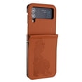 thumbnail image 2 of Cases for Samsung Galaxy Z Flip 3 5G, Wallet Case for Women Girls Flip PU Leather Drop Protective Shockproof Slim Durable Phone Cover for Samsung Galaxy Z Flip 3 5G, Brown, 2 of 4