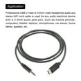 thumbnail image 4 of USB C to 3.5mm Male Audio Aux Jack Cable Type C Adapter to 3.5mm TRS Headphone Car Stereo HiFi Cord 3.3ft, Black, 4 of 4