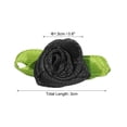 thumbnail image 2 of Uxcell 15mm Tiny Satin Ribbon Rose Fabric Flowers Embellishments Rosettes Applique Black 100 Pcs, 2 of 6