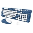 thumbnail image 1 of Teclado y ratón inalámbricos estilo máquina de escribir retro BAIHUAFRU, 1 of 7