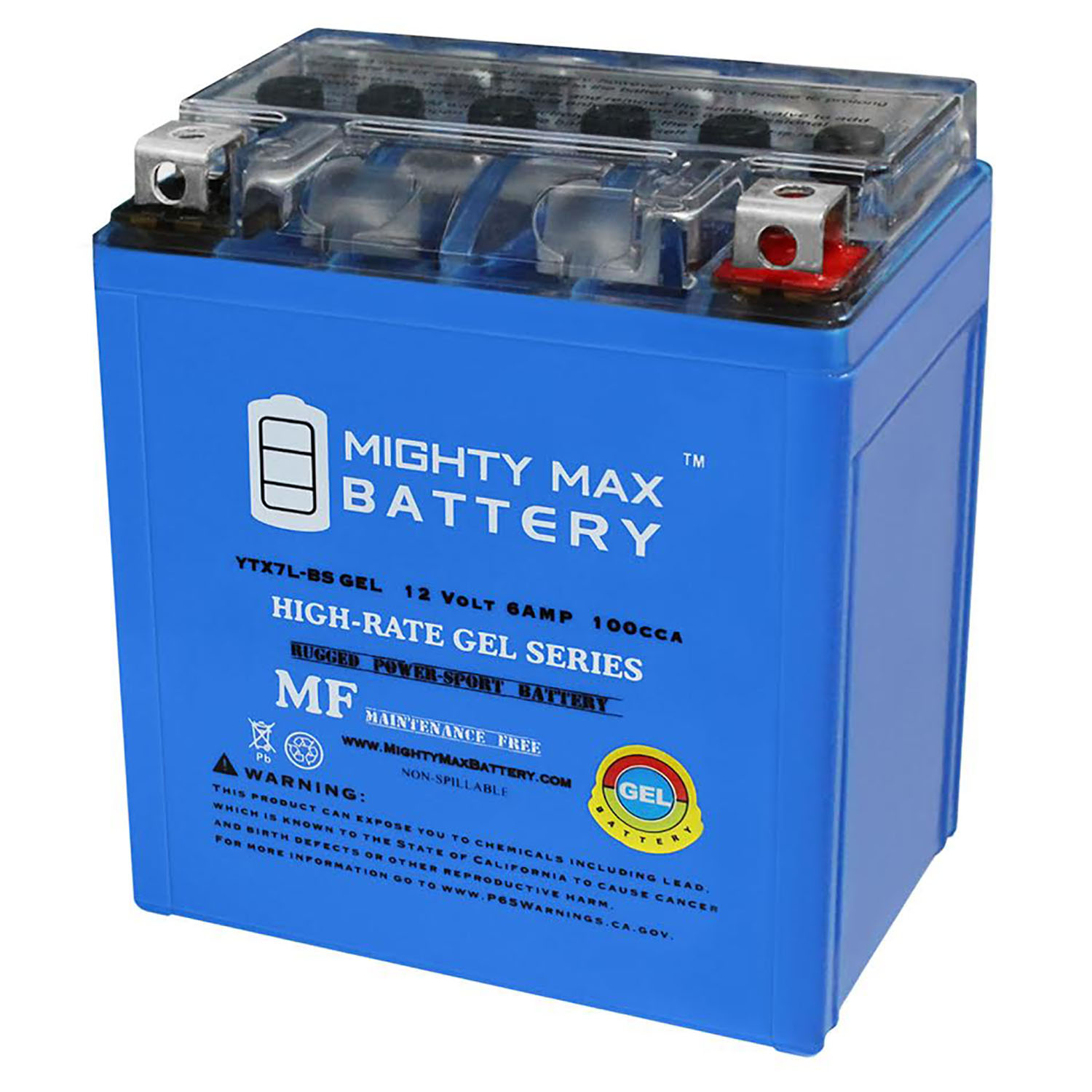 12V 6AH 100CCA Battery Replacement For Kawasaki KLX - 250 2009 ...