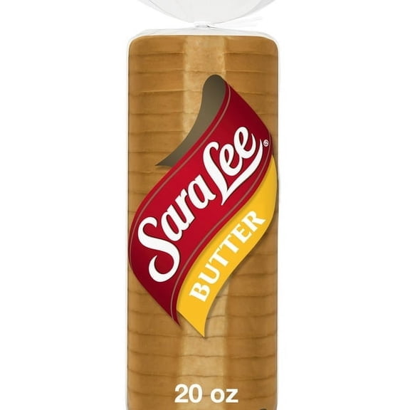 Sara Lee Butter Bread 20 oz Soft Pre-Sliced White Loaf (Pack of 2)