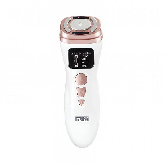 XIRQI Mini HIFU Facial Machine Wrinkles Remove Face Massager, Ultrasonic Face Machine RF Skin Tightening Rejuvenation Antiaging Machine for Eye Chin Neck
