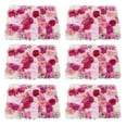 thumbnail image 3 of 6pcs Artificial Flower Wall Panel Silk Background Floral Decor Fuchsia, 3 of 10
