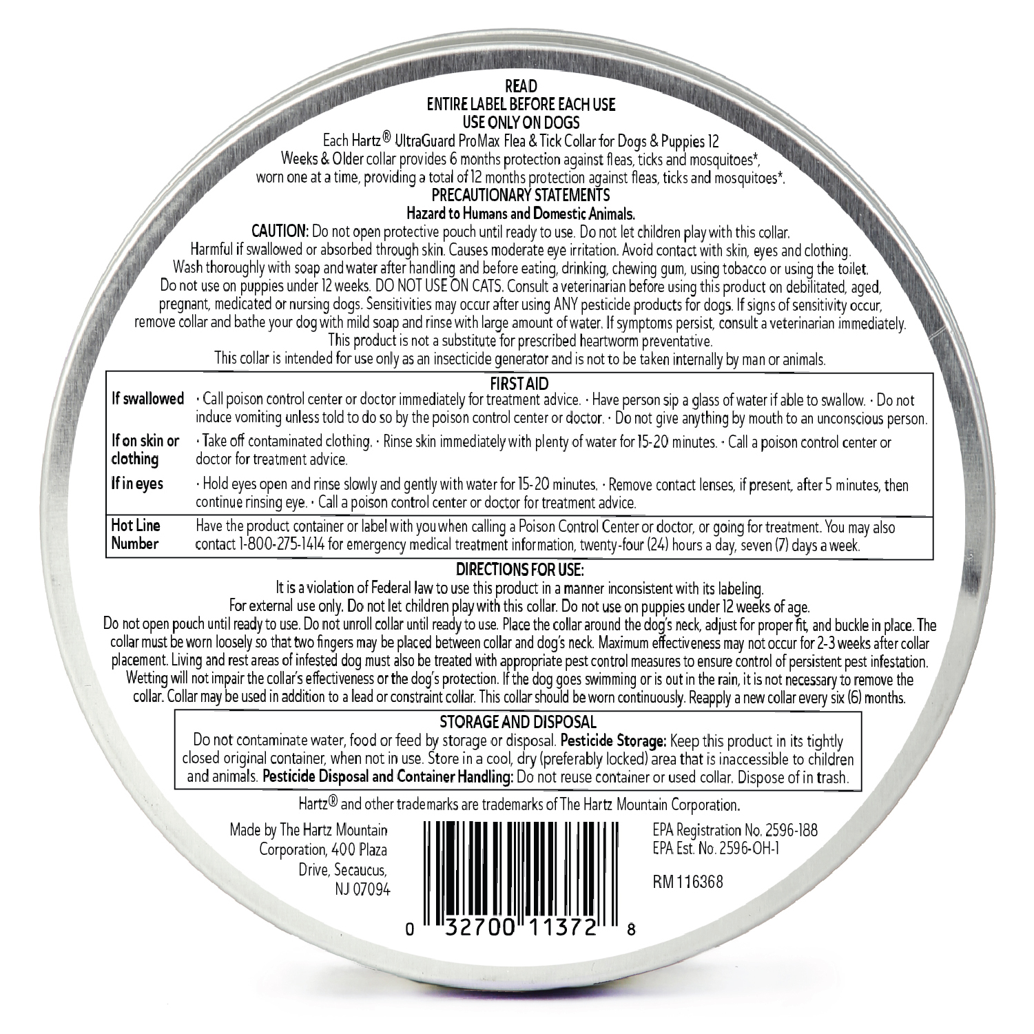 Hartz UltraGuard ProMax Flea & Tick Collar for Dogs & Puppies with Comfort Technology, Black, 2 Pack