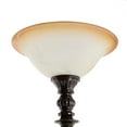thumbnail image 5 of DecMode 72" Antique Style Turned Brown Torchiere with Cream Fabric Shade, 5 of 14