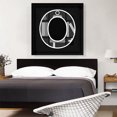 thumbnail image 2 of ARTCANVAS Modern Black White Alphabet Letter O Canvas Art Print - Size: 36" x 36" (0.75" Deep), 2 of 9