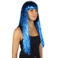 thumbnail image 6 of HPO Adult Womens Long Tinsel Wig Collection | Party Ready Fancy Cosplay Halloween Wig | Premium Breathable Capless Cap, 6 of 106