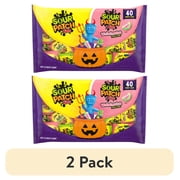 (2 pack) SOUR PATCH KIDS Original & Watermelon Halloween Candy Variety Pack, 40 Trick or Treat Bags
