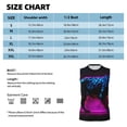 thumbnail image 4 of Kdxio Futuristic Purple Panther A、 for Men's Muscle T-shirt,Sleeveless for Workout Running Athletic Gym Lounge Casual, 4 of 5