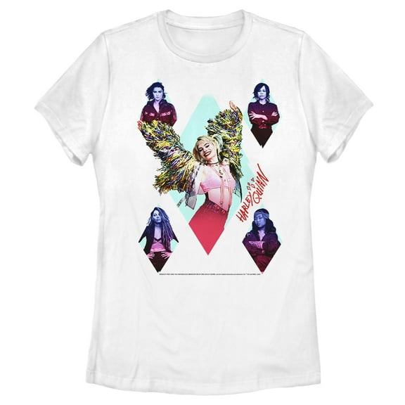 Women's Birds of Prey Harley Diamond Team Graphic Tee White Medium