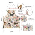 thumbnail image 7 of Chihuahua and Pioneer Flower Apron-Garden Aprons for Women with Pockets-Cotton Linen Waterproof Kitchen Cooking Gardening Aprons Adjustable for Kitchen,Cooking,BBQ and Salon 33x27 Inch, 7 of 7